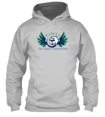 DGE Blue Green Wings 18500 Gildan Hoodie
