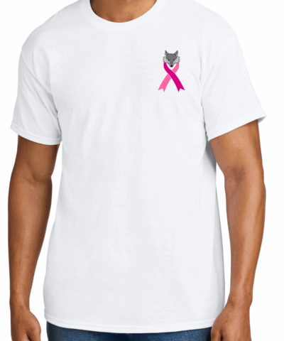 JSHS Band Foxes for Breast Cancer 50/50 Poly/Cotton Blend T-shirt 8000