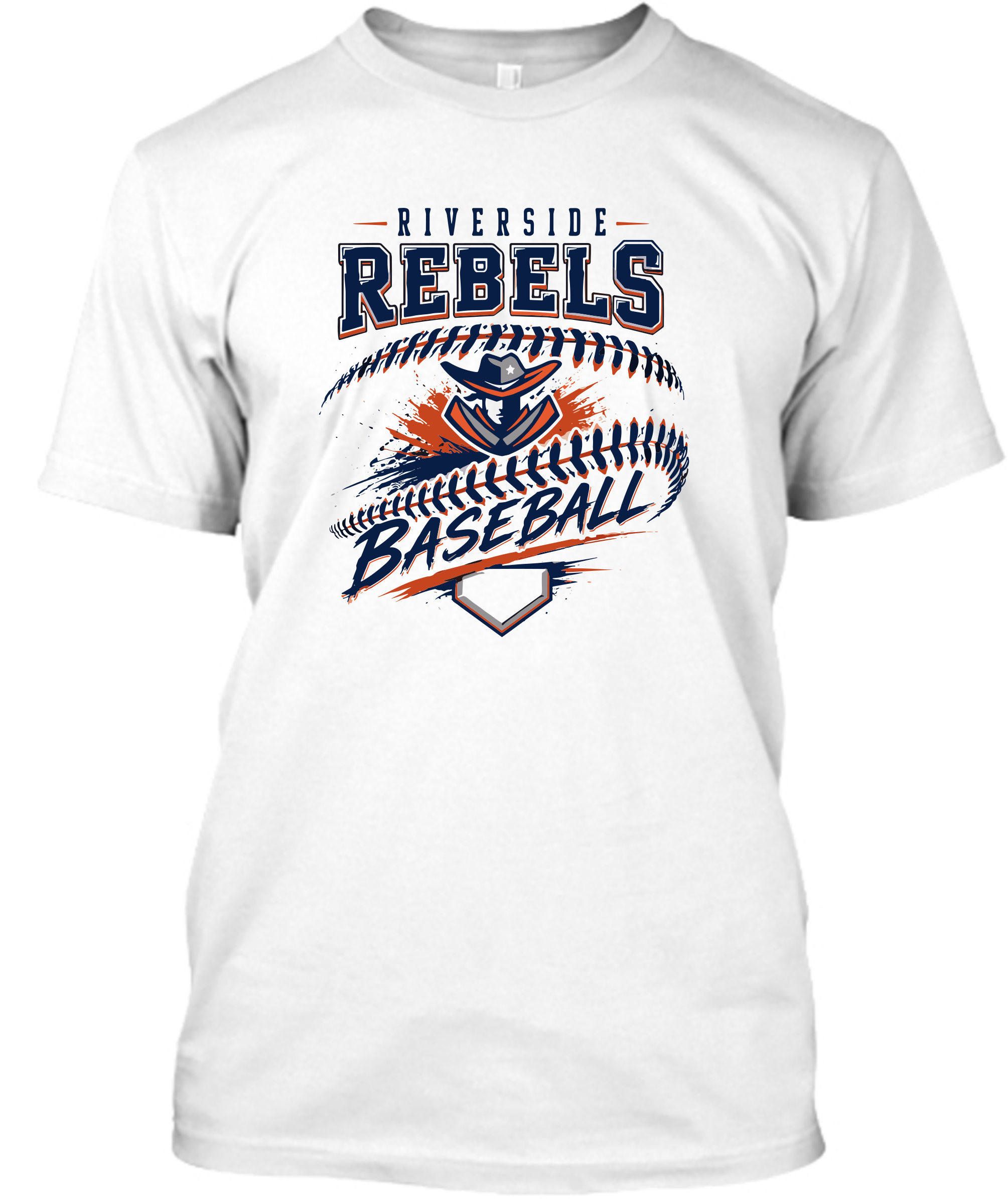 Riverside Middle School White Baseball Dri Fit